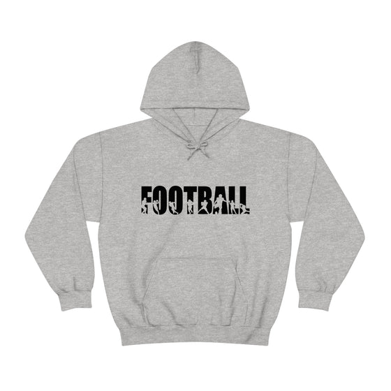 Chill Stitch – Football Sport - Unisex Hooded Hoodie Sweatshirt – Embrace Your Vibe