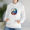 Yoga Hoodie | Yin Yang Sign V2 Watercolor | Unisex Hooded Hoodie Sweatshirt