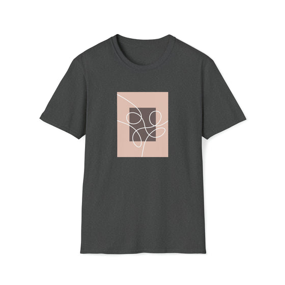 Abstract Blocks Line Shapes V13 | Unisex Soft Style Tee T-Shirt | Embrace Your Vibe