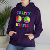 Hippie Sweatshirt | Trippy Hippie Sunglasses | Unisex Hooded Hoodie Sweatshirt