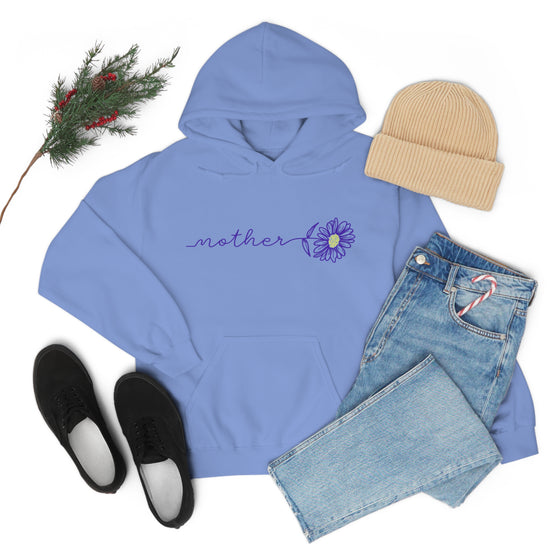 Chill Stitch – Mother Flower Stem - Unisex Hooded Hoodie Sweatshirt – Embrace Your Vibe