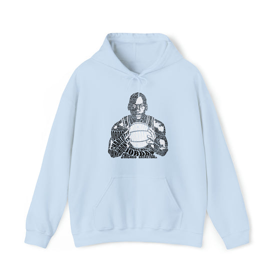 Michael Jordan Basketball | Unisex Hooded Hoodie Sweatshirt  | Calligram Word Design