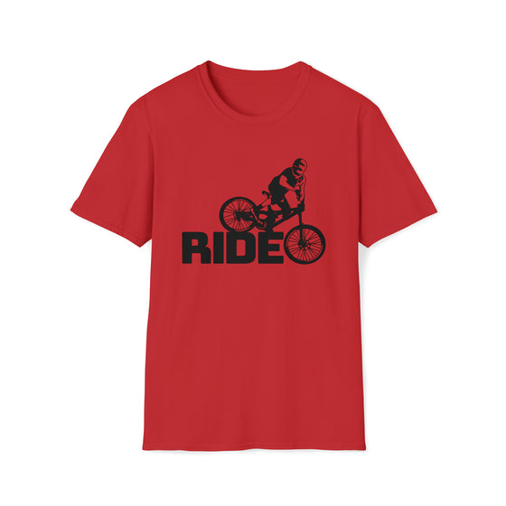 Bike Shirt | MTB Mountain Bike Ride Biking | Unisex Soft Style Tee T-Shirt