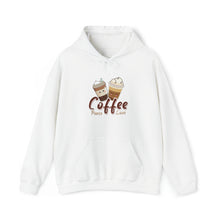  Coffee Peace Love Sweatshirt | Coffee Latte Drink | Unisex Hooded Hoodie Sweatshirt | Embrace Your Vibe