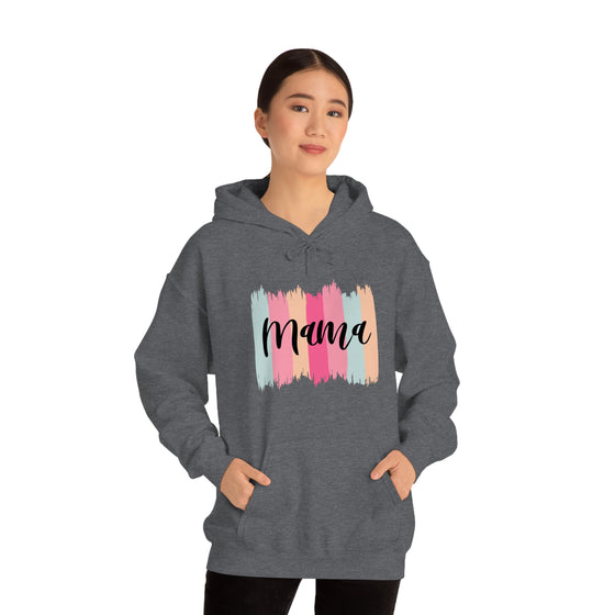 Chill Stitch – Paint Strokes Mama - Unisex Hooded Hoodie Sweatshirt – Embrace Your Vibe