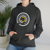 Abstract Shapes V9 Open Circles  | Abstract | Minimalist | Modern  Unisex Hooded Hoodie Sweatshirt | Embrace Your Vibe