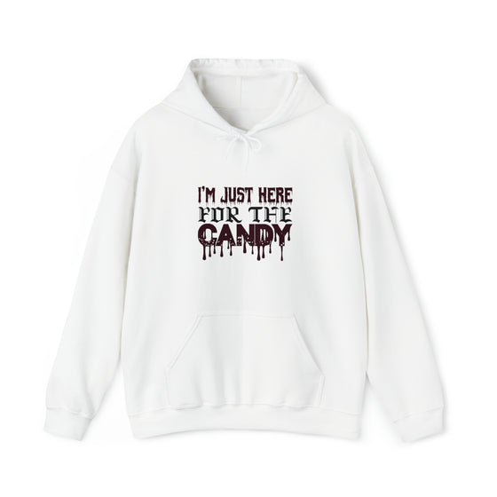 Halloween Sweatshirt | Just Here For The Candy | Unisex Hooded Hoodie Sweatshirt