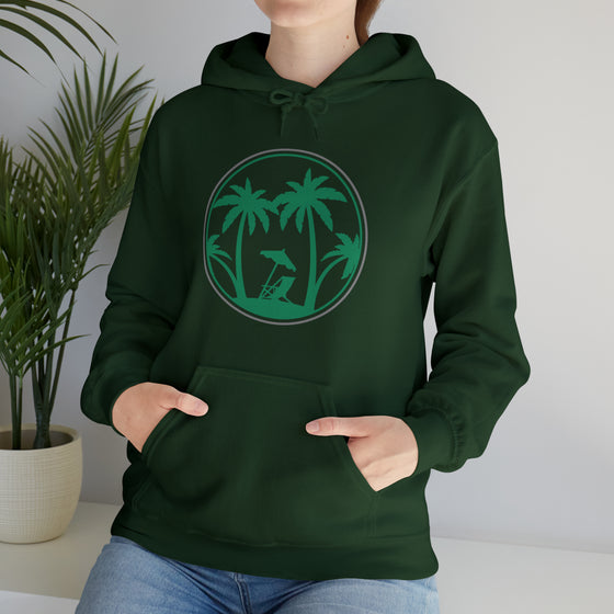 Beach Sweatshirt | Tree of Life Palm Beach | Unisex Hooded Hoodie Sweatshirt
