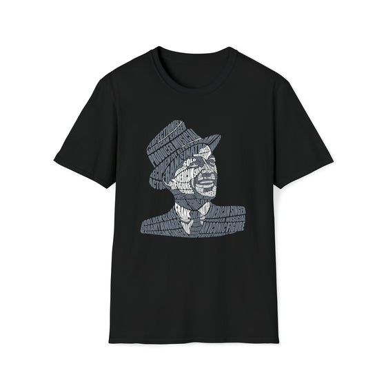 Frank Sinatra | Unisex Soft Style Tee T-Shirt | Embrace Your Vibe | Calligram Word Design