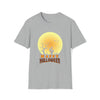 Halloween Shirt | Bats Night Sky Full Moon | Unisex Soft Style Tee T-Shirt