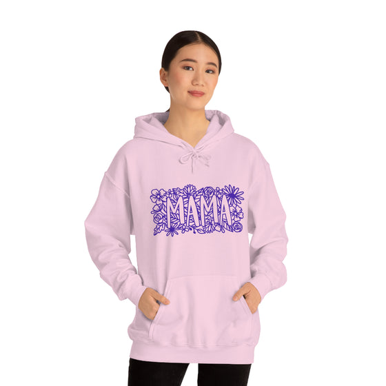 Flower Lattice Mama Sweatshirt | Unisex Hooded Hoodie Sweatshirt