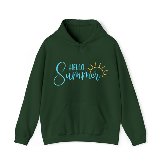 Summer Hoodie | Hello Summer | Unisex Hooded Hoodie Sweatshirt