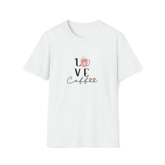 Love Coffee Shirt | Coffee Latte Drink | Unisex Soft Style Tee T-Shirt