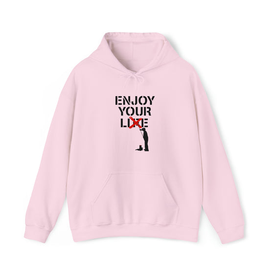 Enjoy Your Lie Life Sweatshirt | Abstract Unisex Hooded Hoodie Sweatshirt