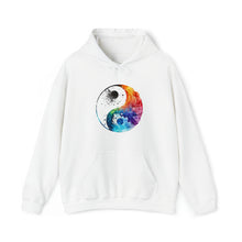  Yoga Hoodie | Yin Yang Sign V1 Watercolor | Unisex Hooded Hoodie Sweatshirt