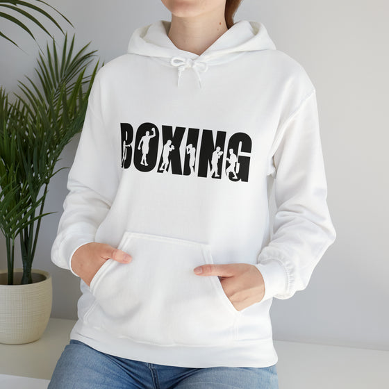 Boxing Silhouette Sport | Unisex Hooded Hoodie Sweatshirt | Embrace Your Vibe