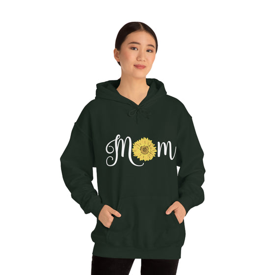 Chill Stitch – Mom Sunflower - Unisex Hooded Hoodie Sweatshirt – Embrace Your Vibe