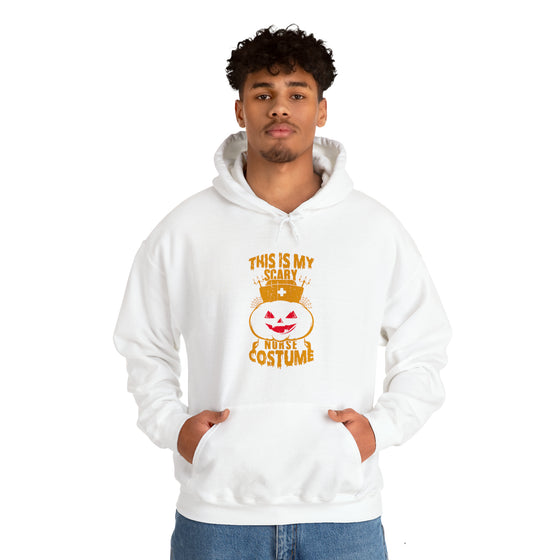 Halloween Sweatshirt | This Is My Scary Nurse Costume | Unisex Hooded Hoodie Sweatshirt
