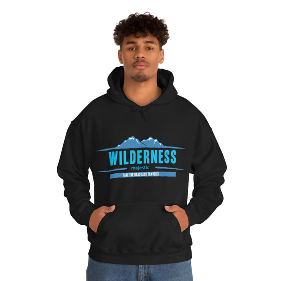 Chill Stitch – Wilderness Road Less Traveled - Unisex Hooded Hoodie Sweatshirt – Embrace Your Vibe