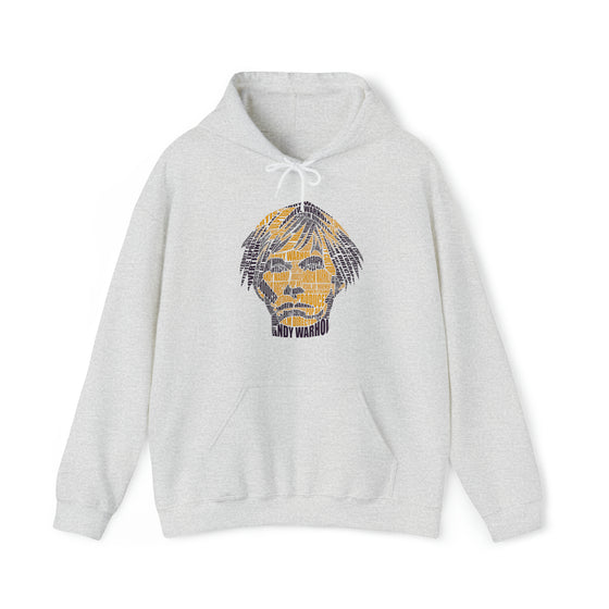 Andy Warhol | Unisex Hooded Hoodie Sweatshirt | Embrace Your Vibe | Calligram Word Design