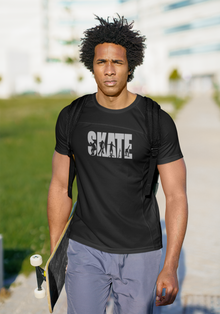  CHILL STITCH – Sporting Name Athlete Silhouettes - Unisex Soft Style T-Shirt – Skate Skateboarding