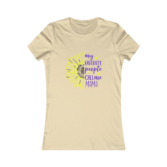 CHILL STITCH – Women’s Bella Canvas – Mama T-shirt – Mama Favorite Sunflower