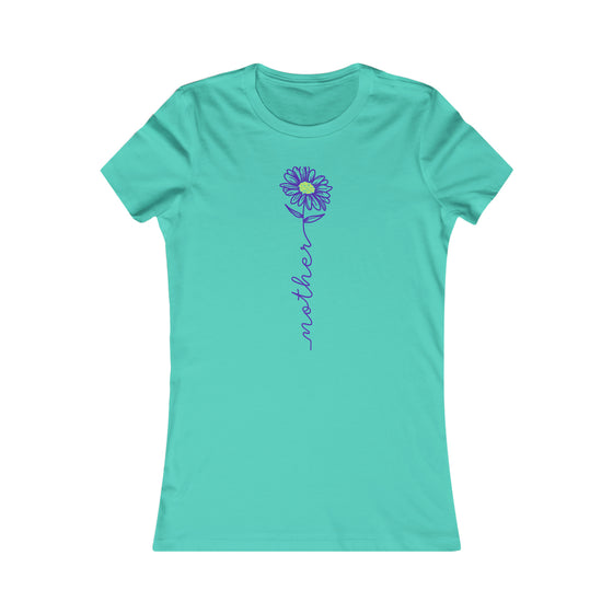 CHILL STITCH – Women’s Bella Canvas – Mama T-shirt – Mother Flower Stem