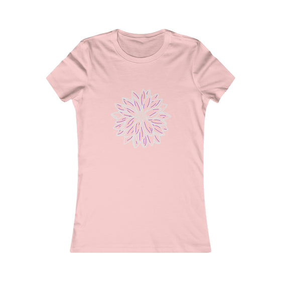 CHILL STITCH – Women’s Bella Canvas -T-shirt – Spring Dahlia