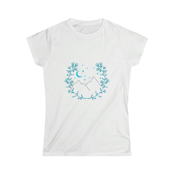 Boho Bohemian Women’s Soft style Tee T-shirt | Mountain Wreath | Embrace Your Vibe