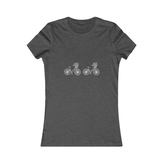 CHILL STITCH – Women’s Bella Canvas -T-shirt – Bicycle Wildflowers