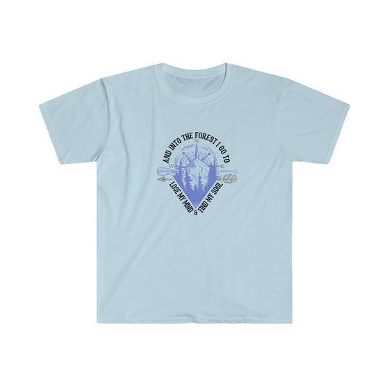 CHILL STITCH – Outdoor Camping Life - Unisex Softstyle T-Shirt – Mountains Compass Soul