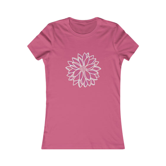 CHILL STITCH – Women’s Bella Canvas -T-shirt – Spring Dahlia