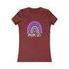 CHILL STITCH – Women’s Bella Canvas – Mom T-shirt –Mom Life Rainbow