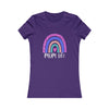 CHILL STITCH – Women’s Bella Canvas – Mom T-shirt –Mom Life Rainbow