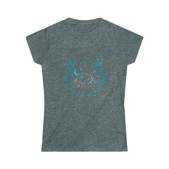 Boho Bohemian Women’s Soft style Tee T-shirt | Mountain Wreath | Embrace Your Vibe