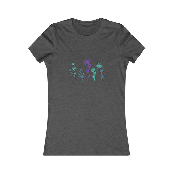 CHILL STITCH – Women’s Bella Canvas -T-shirt –  Flower Row