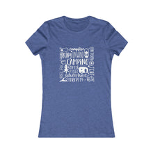  CHILL STITCH – Women’s Bella Canvas -T-shirt –Camping Hipster Subway Words