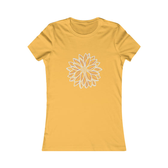 CHILL STITCH – Women’s Bella Canvas -T-shirt – Spring Dahlia