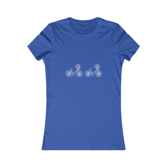 CHILL STITCH – Women’s Bella Canvas -T-shirt – Bicycle Wildflowers