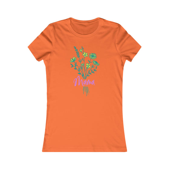 CHILL STITCH – Women’s Bella Canvas – Mama T-shirt – Mama Wildflower Bouquet