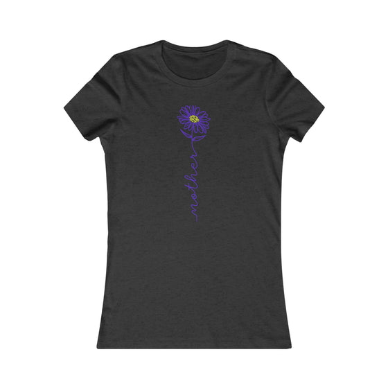 CHILL STITCH – Women’s Bella Canvas – Mama T-shirt – Mother Flower Stem