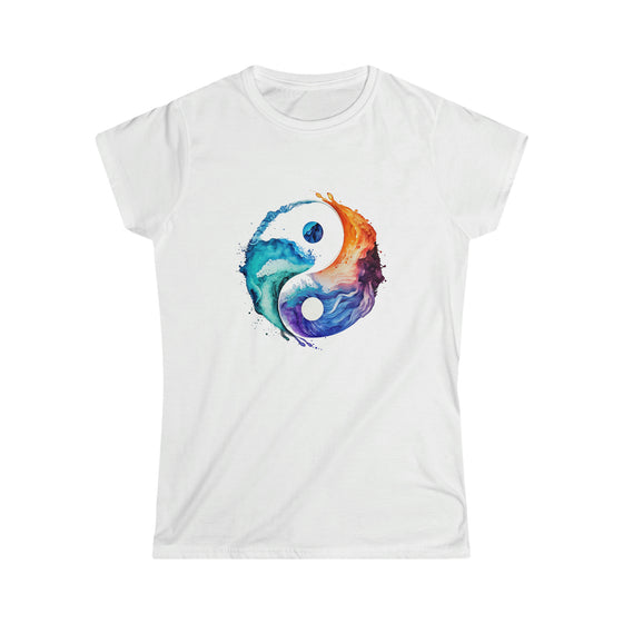 Yin Yang Symbol  V3  T-Shirt | Women's Soft style Tee