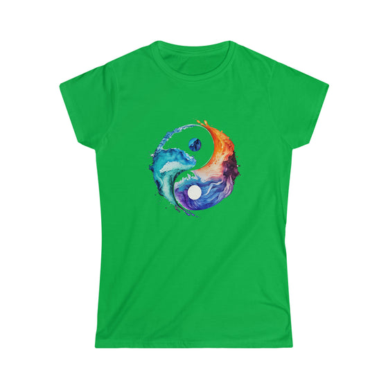 Yin Yang Symbol  V3  T-Shirt | Women's Soft style Tee