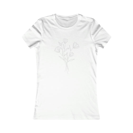 CHILL STITCH – Women’s Bella Canvas -T-shirt –  Flower Boquete Trio