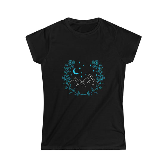 Boho Bohemian Women’s Soft style Tee T-shirt | Mountain Wreath | Embrace Your Vibe