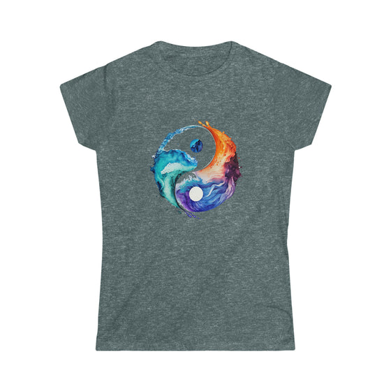 Yin Yang Symbol  V3  T-Shirt | Women's Soft style Tee