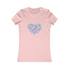 CHILL STITCH – Women’s Bella Canvas -T-shirt –  Flower Heart