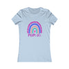 CHILL STITCH – Women’s Bella Canvas – Mom T-shirt –Mom Life Rainbow