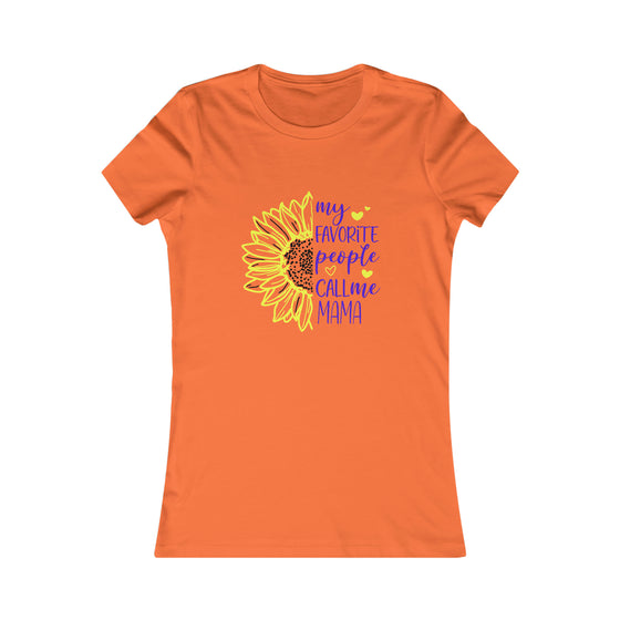 CHILL STITCH – Women’s Bella Canvas – Mama T-shirt – Mama Favorite Sunflower