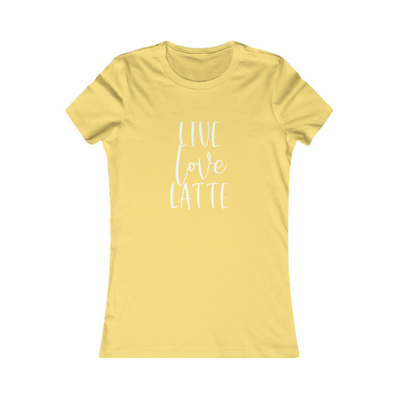 Coffee Lovers Short Sleeve Tee | Live Love Latte T-Shirt